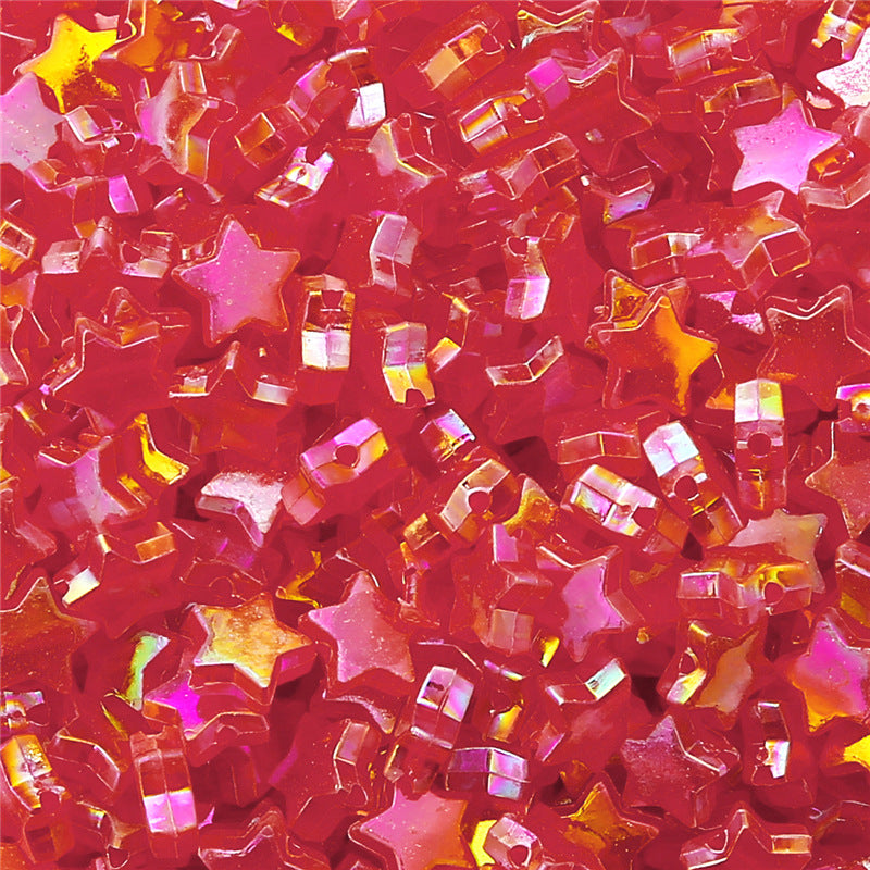 Wholesale 100PCS Five Point Star Acrylic Beads